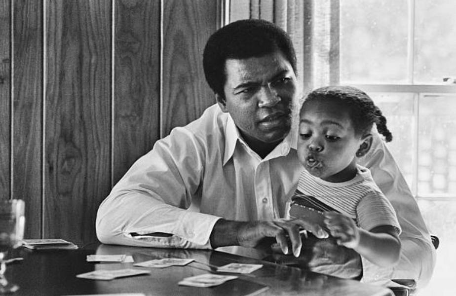 Muhammad Ali with his daughter Hana Ali on set of... - Eclectic Vibes