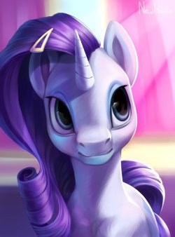 the-pony-allure:Rarity (MLP Fanart) by New-House