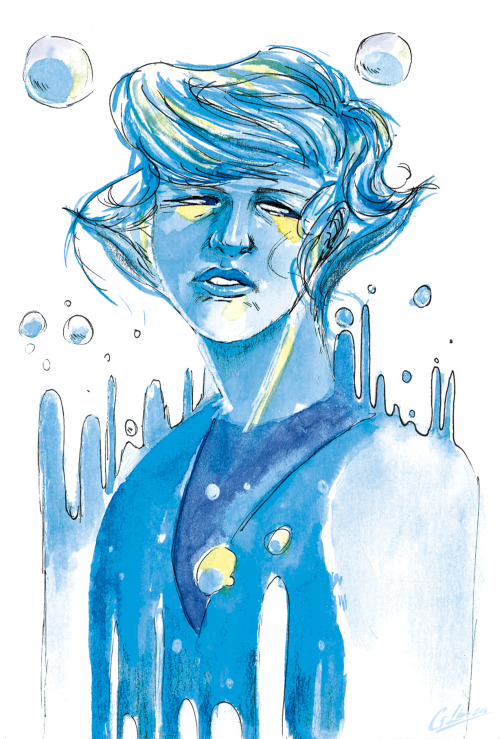 go-lion-go:  watercolor of lapis 