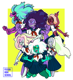 im-area:  [Steven Universe] FUSION HIGH SCHOOL! 