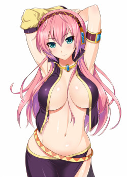 ecchineta:megurine luka (vocaloid) drawn by kawase seiki - Danbooru