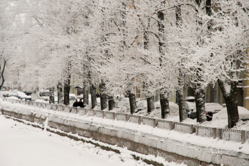 krasna-devica:Snowy Winter in St. Petersburg