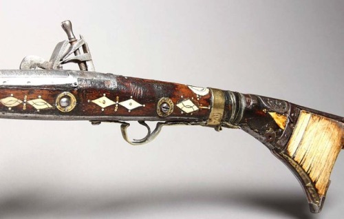 Moroccan snaphaunce musket, 19th century.from P55 Auctions
