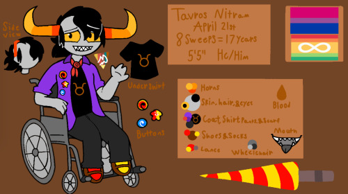The Crew Tavros Nitram Reference Sheet!!!
