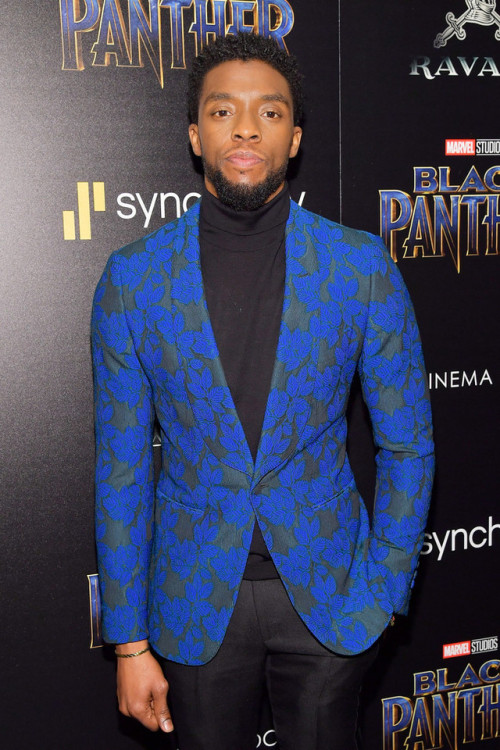 kamilamb: Chadwick Boseman attends the screening of Marvel Studios’ “Black Panther&rdquo