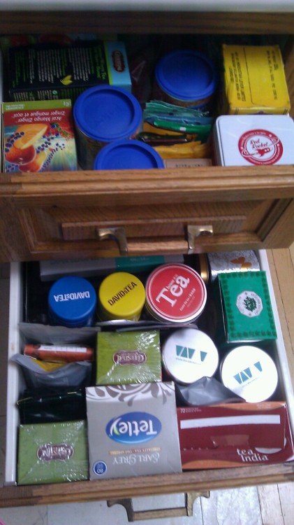 pewpewlazernipples:This isn’t even a third of it tbhNever trust a household without a tea draw
