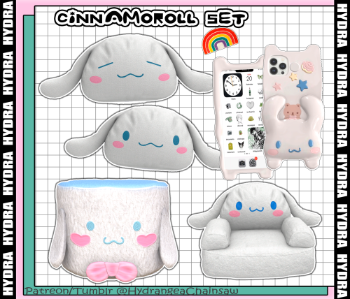 ꧁StudyRoom Set + Cinnamoroll Set꧂22 items.Functional!BGC.2k texture maps.Mostly low/medium polycount