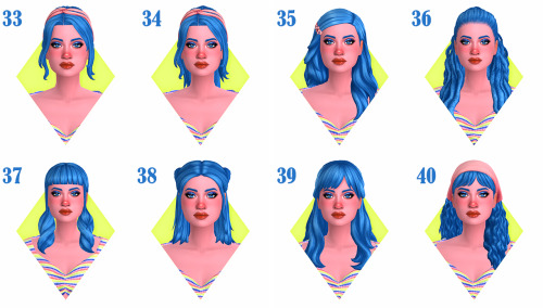 Hairs by @aharris00britney in Jewl RefinedRecolor of @aharris00britney Lexi Hair (2 versions), Isabe
