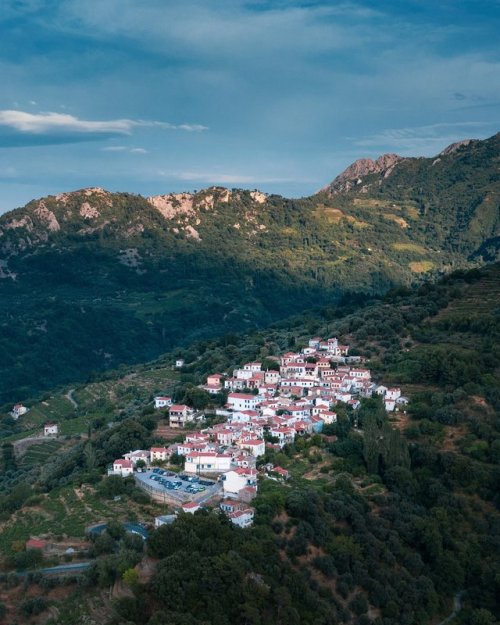 Village in Samos, Greece by @invasla via Instagram.