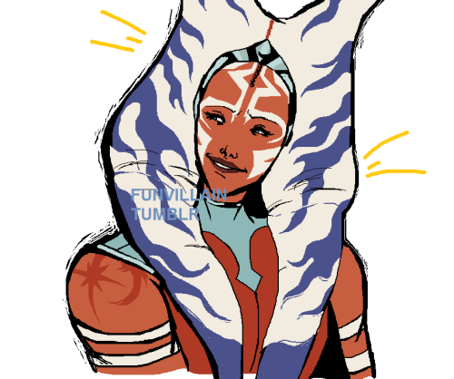 funvillain:an ahsoka I drew in microsoft paint w/ mouse that accidentally turned into some kind of a