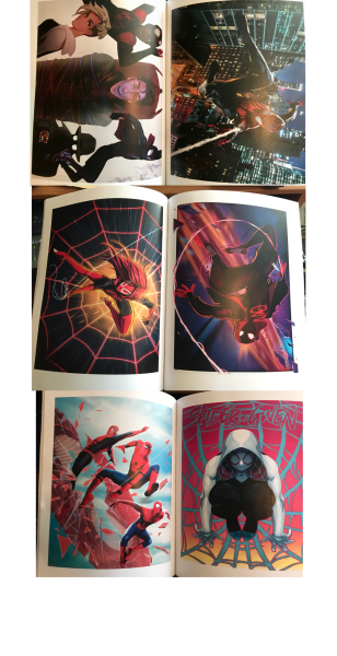 myrebloggingblog:Art Theft WarningFans and artists in the Into The Spiderverse Fandom- this book is selling uncredited art prints in multiple bookstores, digitally, and on e-books. I received this book as a gift and to my surprise stumbled across an piece