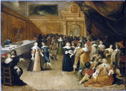 People dancing in an interior by Frans Francken the Younger (d. 1642), 17th century
