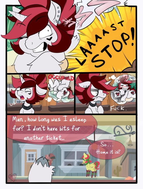 ask-skuttz:  Skuttz: Choose your own adventure comic!First page! >>[[Vote here!]]<<Help Skuttz progress on her adventure! Vote in the poll above to steer which way she goes on her smutty escapades away from home.Should she:~Stow away on the