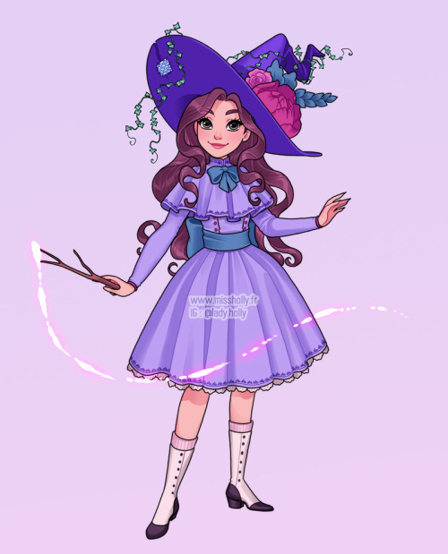 A little break from the #disneywitches series to give the spotlight to my OC Wilhelmina. It’s 