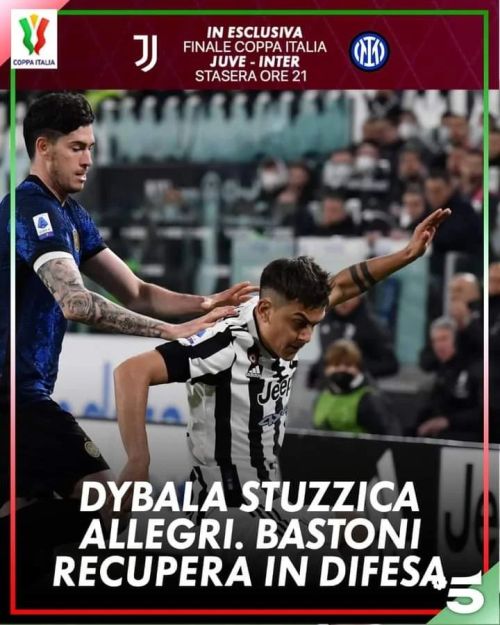 😍È il giorno della finale di Coppa Italia
➡️ https://bit.ly/3Mbmom8
🤔Per Allegri e Inzaghi ancora qualche dubbio di formazione con Dybala che scalpita nei bianconeri e Bastoni pronto a stringere i denti in difesa per i nerazzurri
L'evento è in...