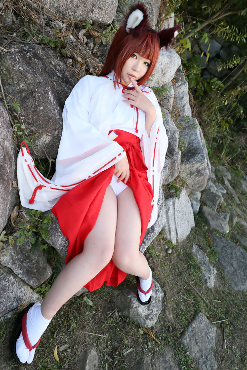 Cute Cosplay GIrl Higurashi Rin (Kitsune-Chan 3) 1-14