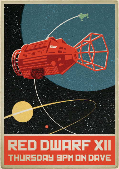 I have submitted a couple of designs into the latest #PosterSpy competition for the #RedDwarfXIIPost