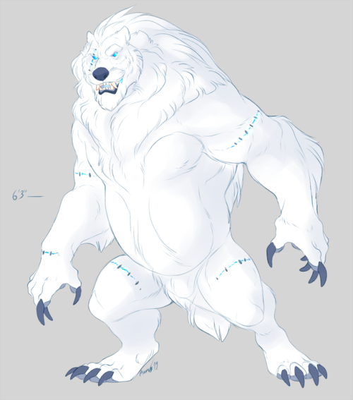 hornedfreak:  Here’s a few very doodly concepts of Bernard as a worgen~ More accurate ones haha, he’d be… The most square-shaped werewolf. Top-heavy, so would probably have to walk on all fours most of the time. And his head would be more like a