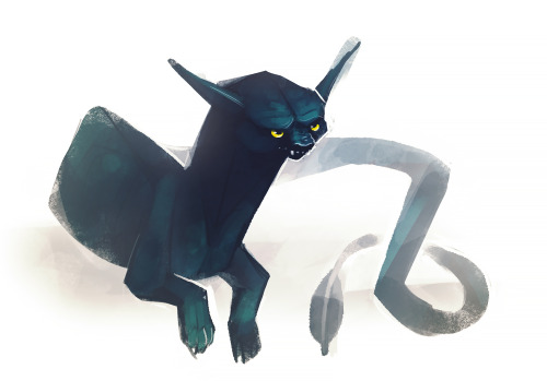 zakeno:  Very quick 10 minute doodle of my favorite cryptid, the tatzelwurm! 