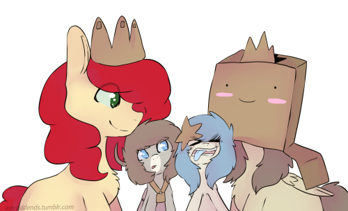 ask-oddends:  ask # 237 We doing it right? Psst adventure time reference   Daww ^w^