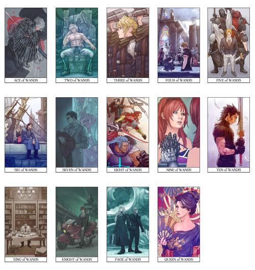 So, the FFVII full tarot deck sold out twice before I had a chance to advertise, but they’ll hopeful