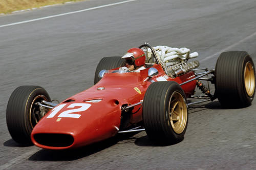 Jonathan Williams (Ferrari 312!67) Grand Prix du Mexique 1967. - source Carros e Pilotos..