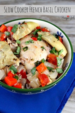 foodffs:  SLOW COOKER FRENCH BASIL CHICKENReally