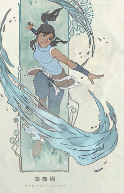 kimacus:  Awesome Korra Nouveau from OlgaUlanova on deviantart! 