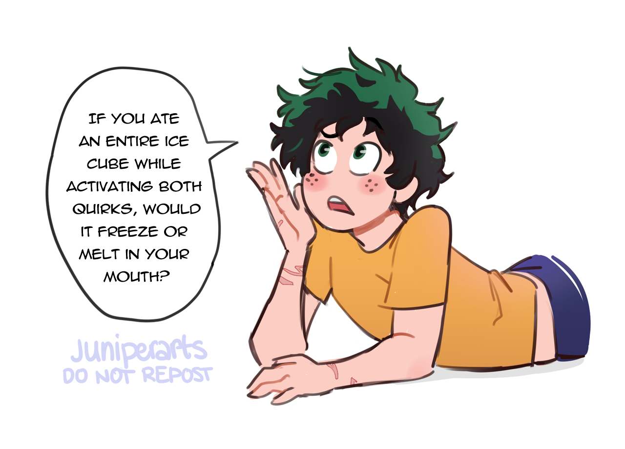 juniperarts:  juniperarts: Let the bnha kids be dumb 16 year olds(based off of this