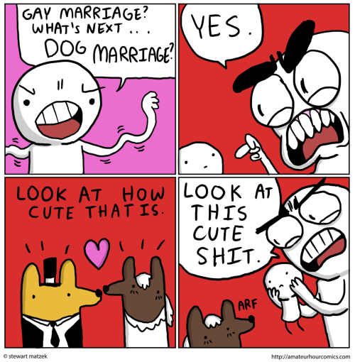 amateurhourcomics: marriageauthor note: happiness to the gay community, momentous stuff!