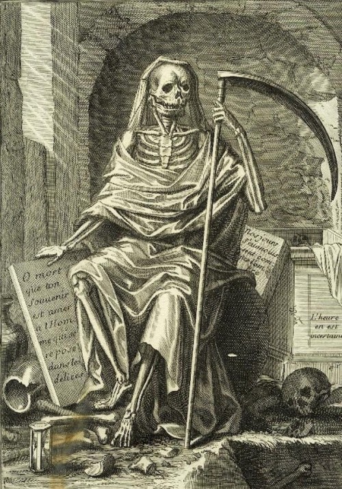 La Mort (17th Century / Engraving) - Attributed to Henri Bonnart
