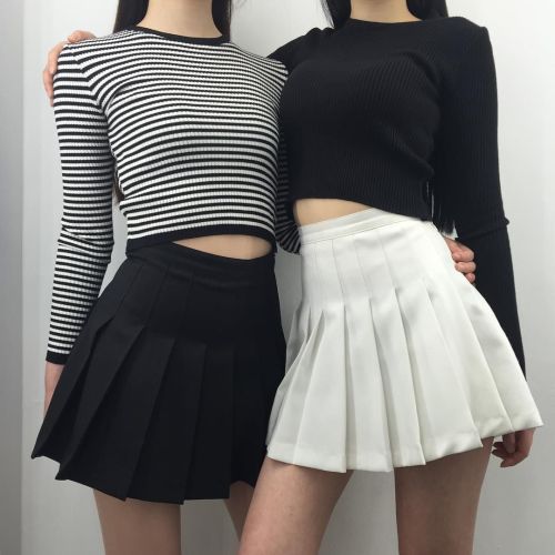 These are both definitely legit af American Apparel Tennis Skirts 