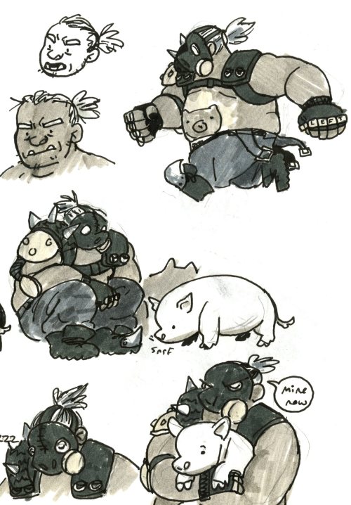 pmendicant: drawin piggies