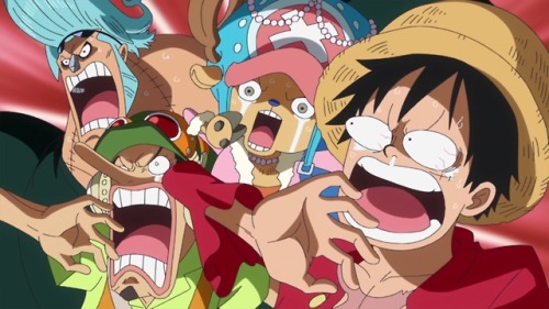 mugiwara-lucy:anime-daily:I absolutely love themThe three dorkateers and their big brother, Franky! 