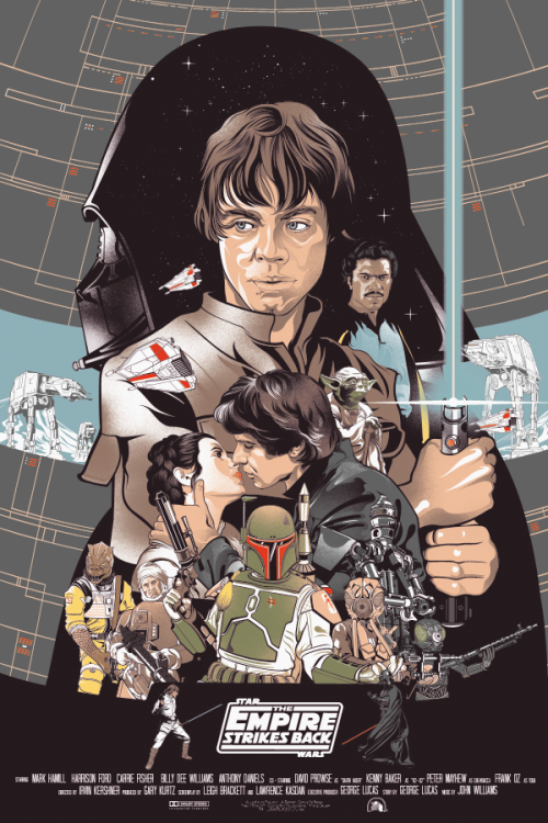 xombiedirge:  Star Wars Original Trilogy by Vincent Rhafael Aseo / Tumblr / Store