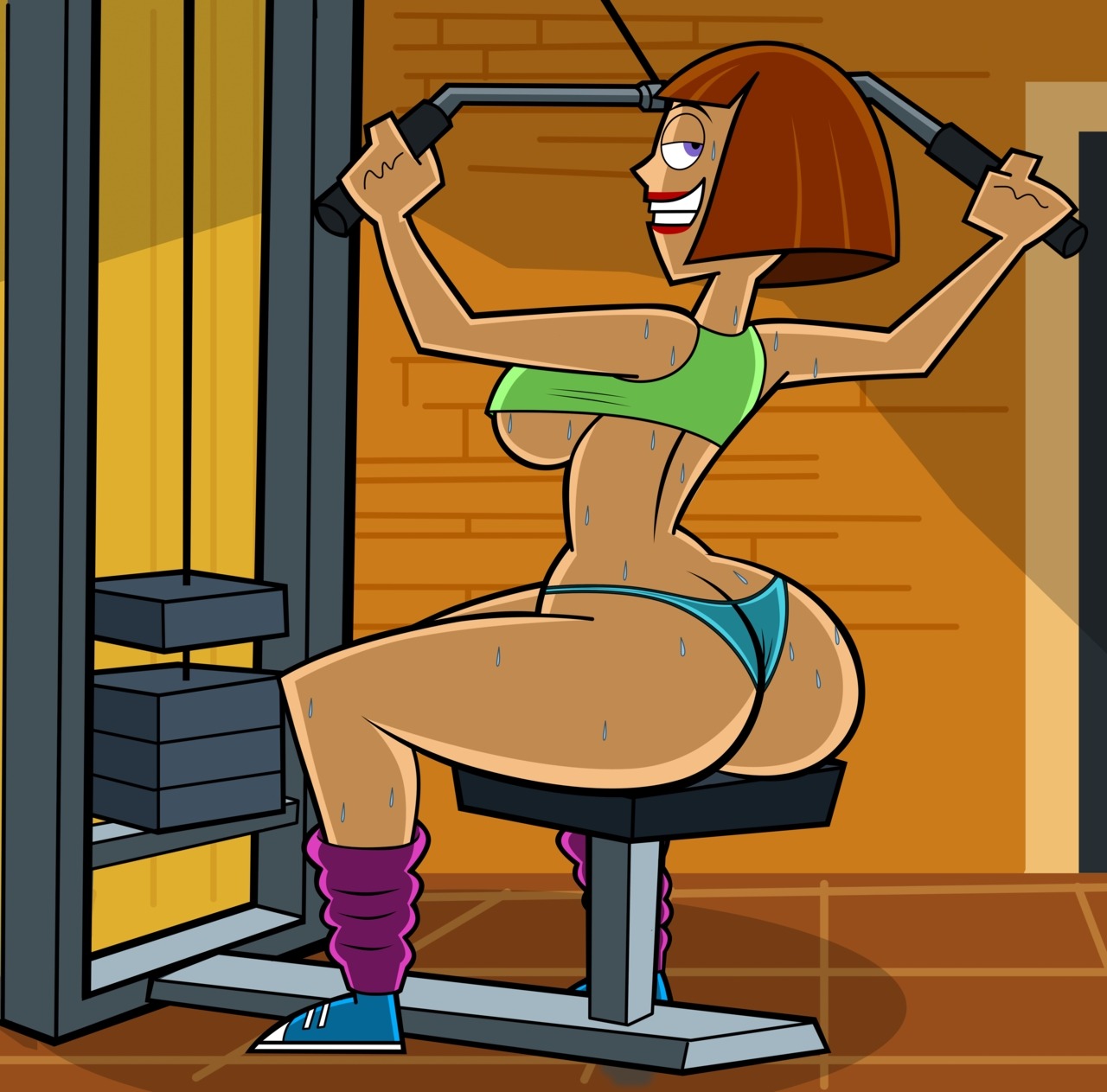 fandoms-females:  CM #10 -  Working For That Sweat ( mother_s_day__maddie_sexy_workout_by_grimphantom