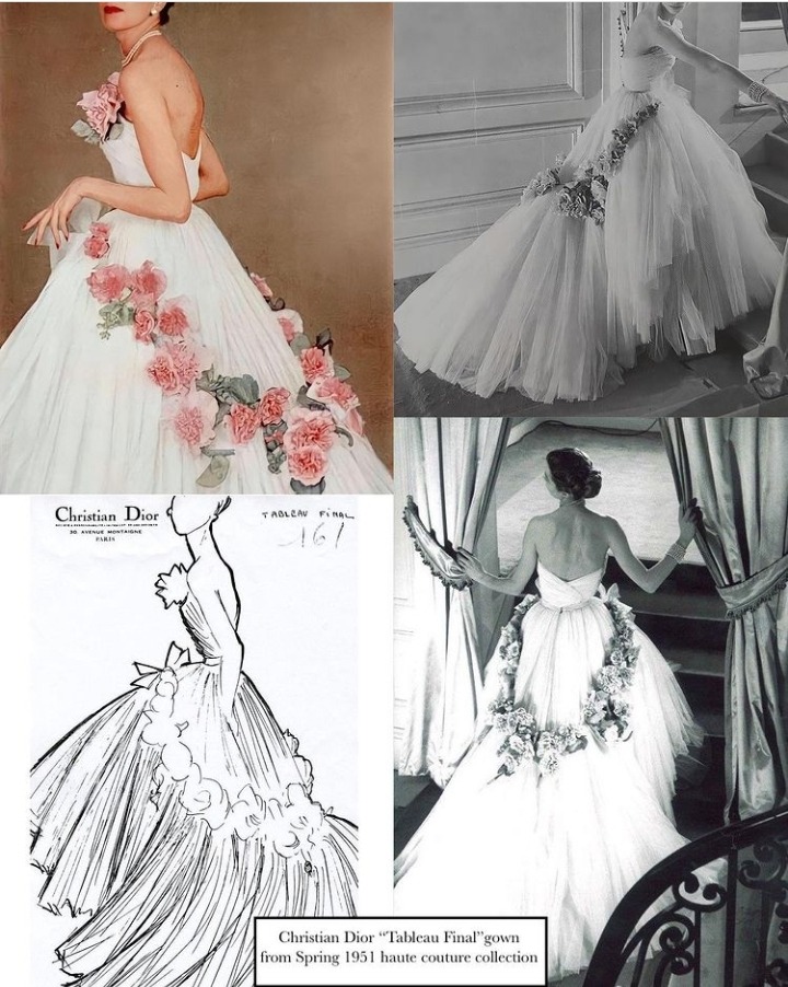 My Retro Fix  Christian Dior, Tableau Final gown Spring 1951