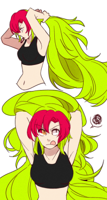 theinsanefruitloop-chan:Random doodles of Demencia :D