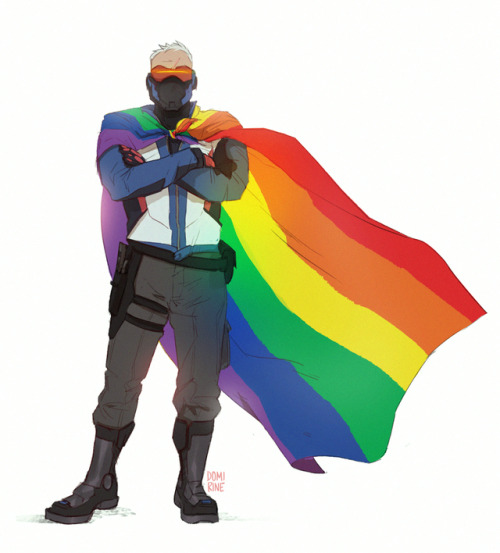 day 12 - soldier 76, overwatchhappy pride month!