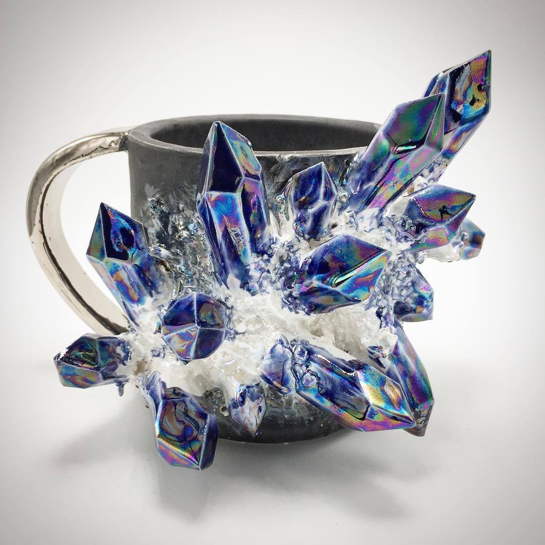 culturenlifestyle: New Exquisite Ceramics Grow Stunning Crystals  Collin Lynch from