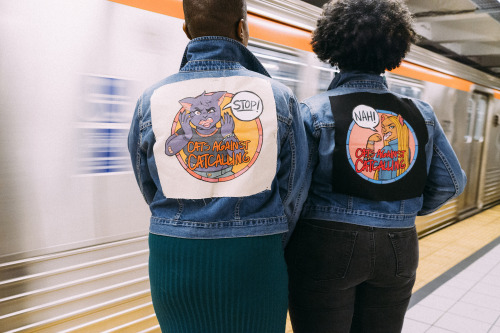 cosmic-noir:  belleandwhistle:  philadelphiaprintworks:  ”Cats Against Catcalling” is a collaboration between illustrator @alainaewins and @philadelphiaprintworks. The collection addresses street harassment through 3 designs. 10% of the profits will