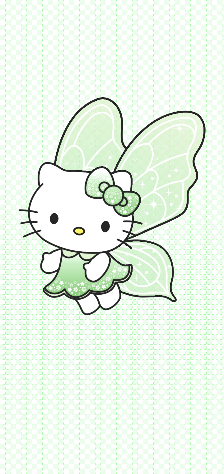Download Cute Green Hello Kitty Halloween Wallpaper  Wallpaperscom