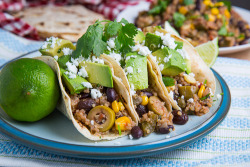 foodopia:  black bean, corn, and quinoa tacos: recipe here