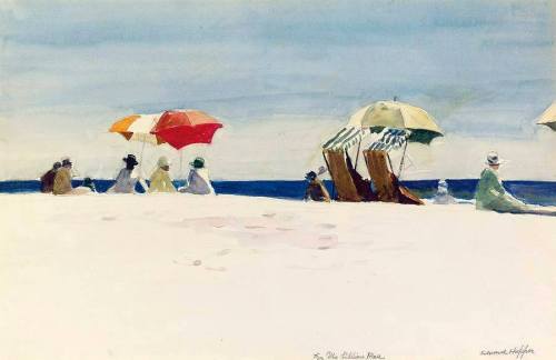 “Gloucester Beach, Bass Rocks”, 1924, Edward Hopper.