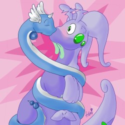 question-goodra:  [“Have you ever kissed a Goodra before? It’s pretty awesome”]  X3! Cuuuuute~! &lt;3