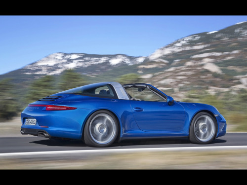 2014 Porsche 911 Targa. (via 2014 Porsche 911 Targa - Blue - Motion - 3 - 1024x768 - Wallpaper)
