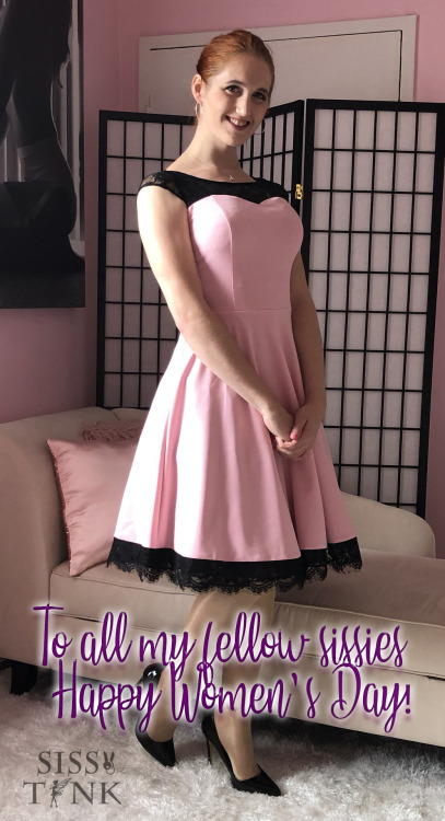 bellesnewmirror:sissyboy2020: Happy Women’s Day for all! The adorable Rachael Belle, aka Sissy Tink,