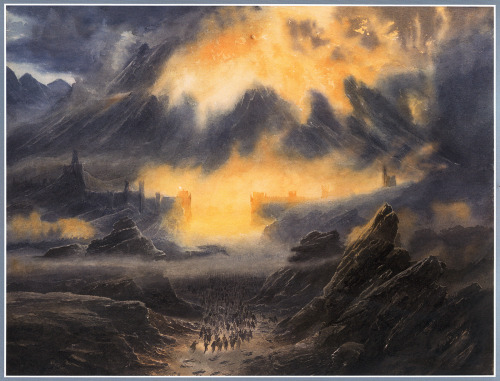 Then Fingon looked towards Thangorodrim, and there was a dark cloud about it, and a black smoke went