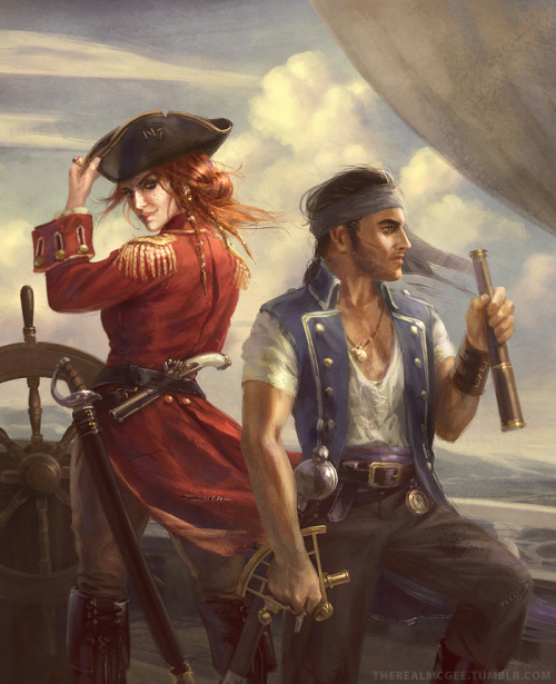 therealmcgee:Shep’s got ‘er eye on some booty(because every fandom needs a pirate AU…I guess.)This.I