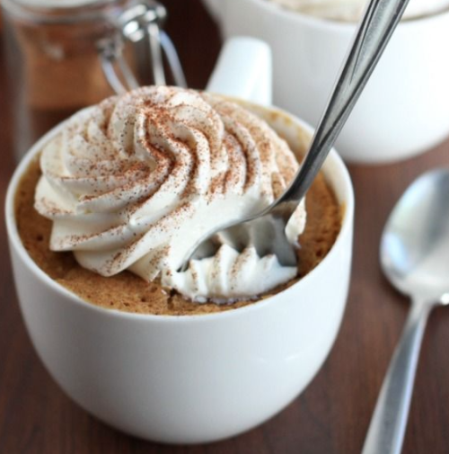 Porn Pics dizzymaiden:  Pumpkin Spice Mug Cake by bettycrocker: